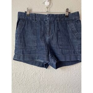LOFT Denim Shorts Dark Wash‎ Cuffed Casual Everyday Women's Size 26